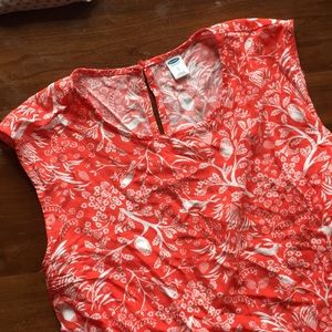 Old Navy Orange red rabbit top